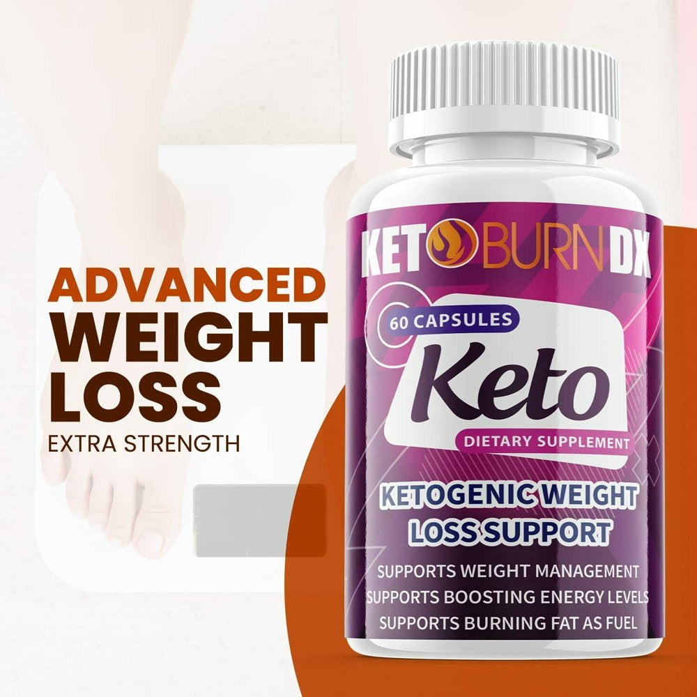 (5 Pack) Keto Burn DX - Supplement for Weight Loss - Energy & Focus Boosting Dietary Supplements for Weight Management & Metabolism - Advanced Fat Burn Raspberry Ketones Pills - 300 Capsules