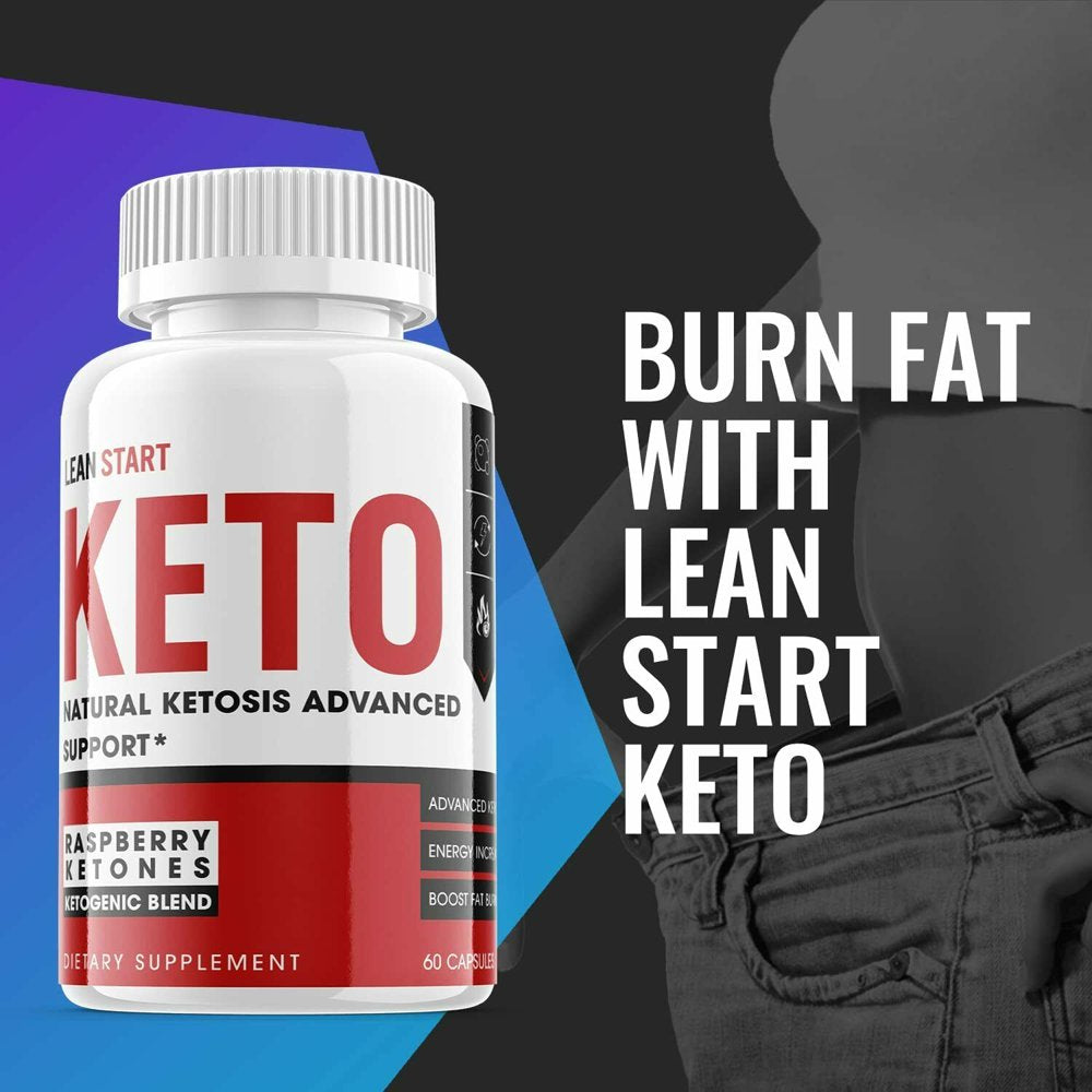 (2 Pack) Lean Start Keto - Supplement for Weight Loss - Energy & Focus Boosting Dietary Supplements for Weight Management & Metabolism - Advanced Fat Burn Raspberry Ketones Pills - 120 Capsules