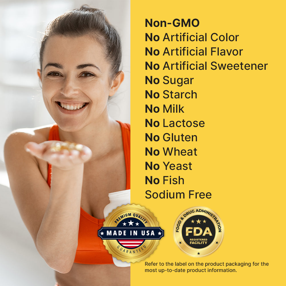Biotin Pure & Calcium Supplement, 60 Vegan Capsules, for Hair, Skin, Nails, Bones, and Teeth by Rio