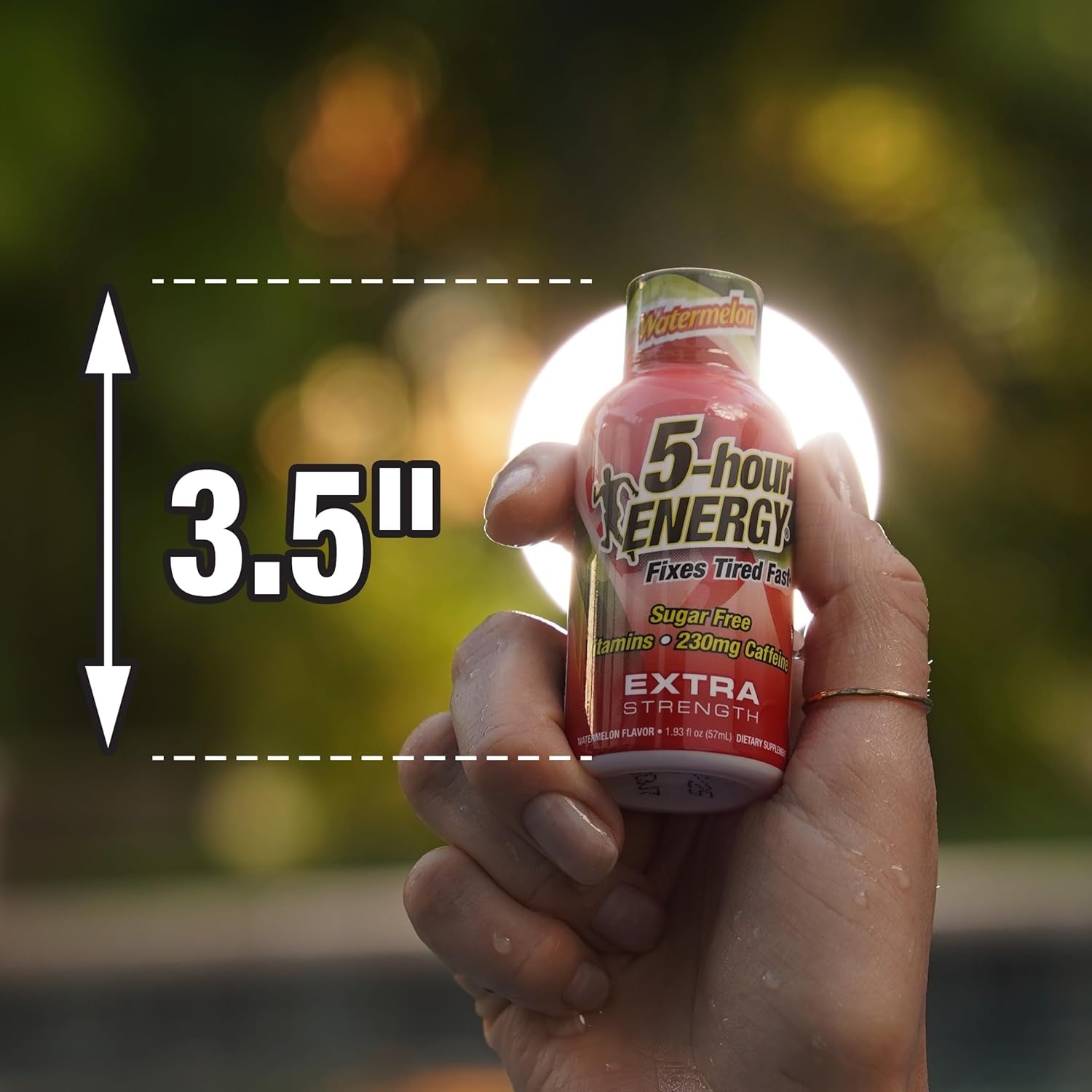 5-Hour ENERGY Extra Strength Energy Shot | Watermelon Flavor | 1.93 Oz. | 24 Count | Sugar-Free & Zero Calories | B-Vitamins & Amino Acids | 230Mg Caffeinated Energy Shot | Dietary Supplement