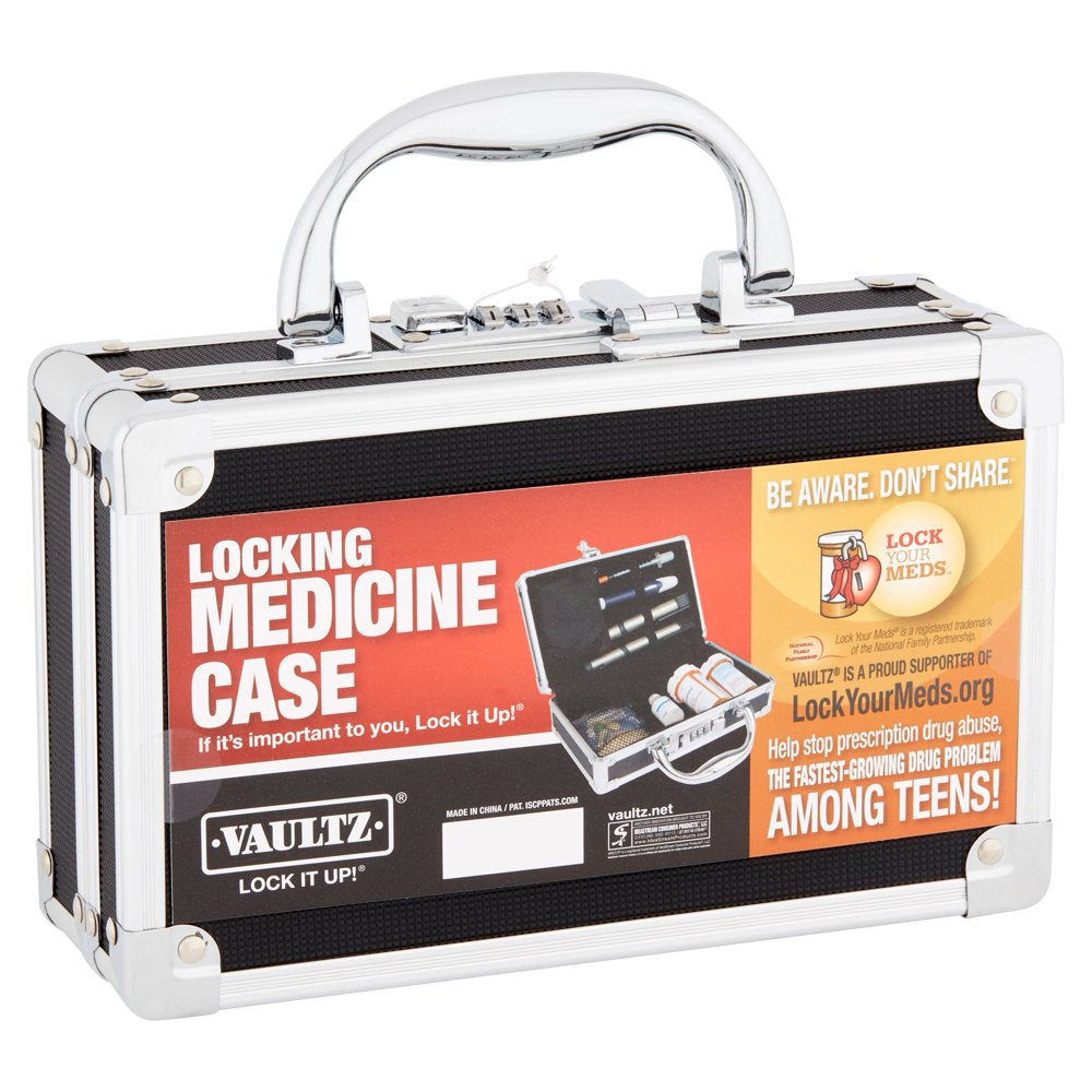 Vaultz Locking Medicine Case by Ideastream Consumer Products - Safe and Secure Pill Organizer, VZ00361