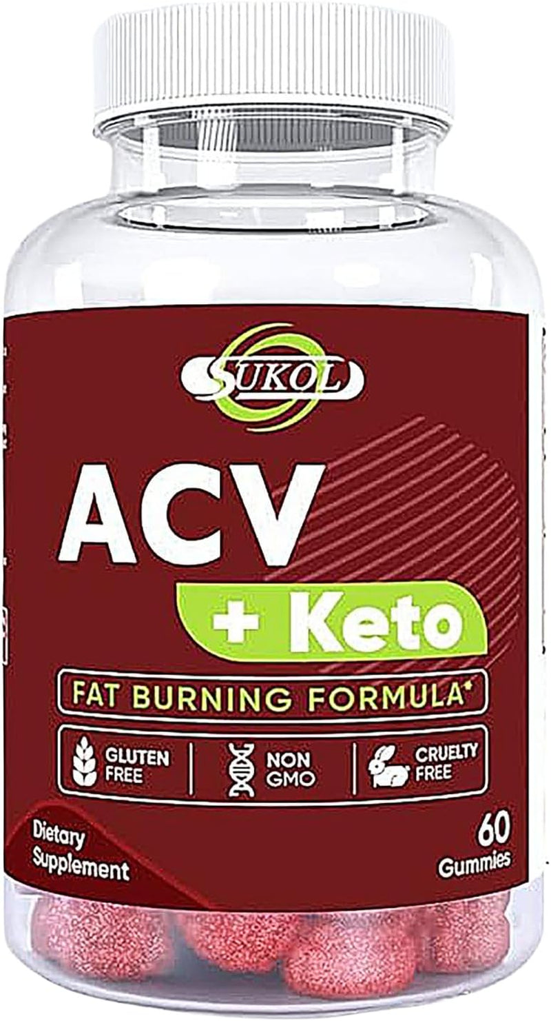 60 Counts Keto ACV Gummies Advanced Formula - Diet Gummies for Women & Men - Apple Cider Vinegar Gummies - MCT Oil, BHB