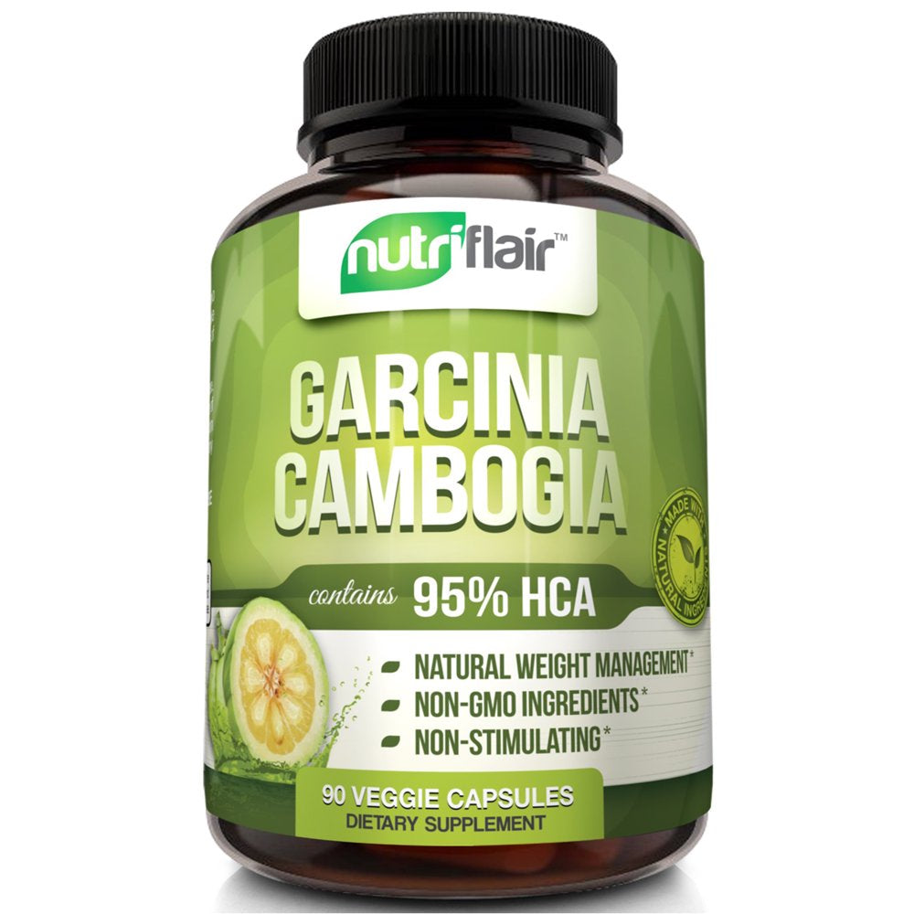 Nutriflair Garcinia Cambogia Supplement 95% HCA Metabolism Booster for Weight Loss 90 Capsules