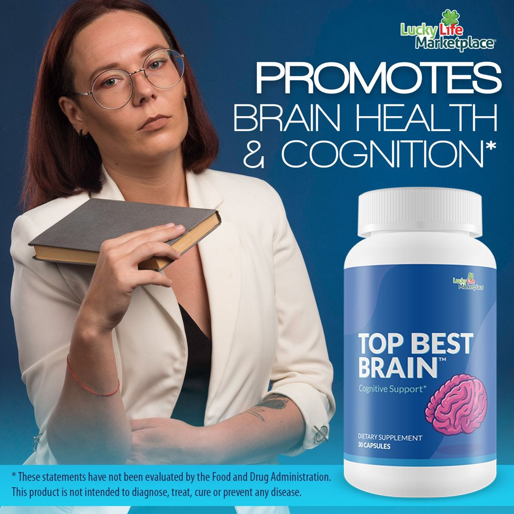 Top Best Brain - Cognitive Support Supplement for Memory, Focus, & Mental Clarity - Promote Improved Concentration, Cognition, & Motivation - Brain Pills for Cognitive Health - Nootropic Formula