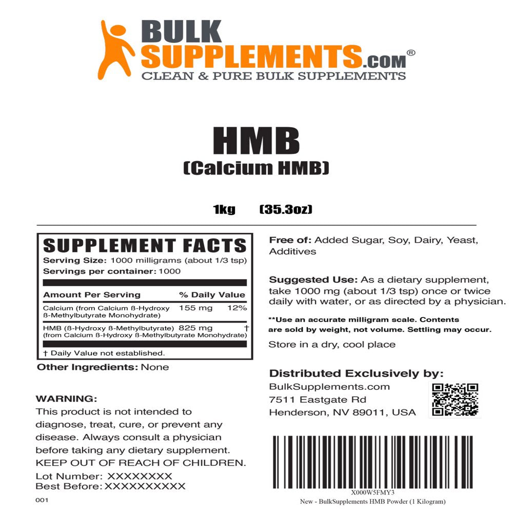 Bulksupplements.Com Calcium BHB Powder - Keto Supplements for Ketosis - BHB Exogenous Ketones - Keto Boost - Keto BHB Powder (1 Kilogram)