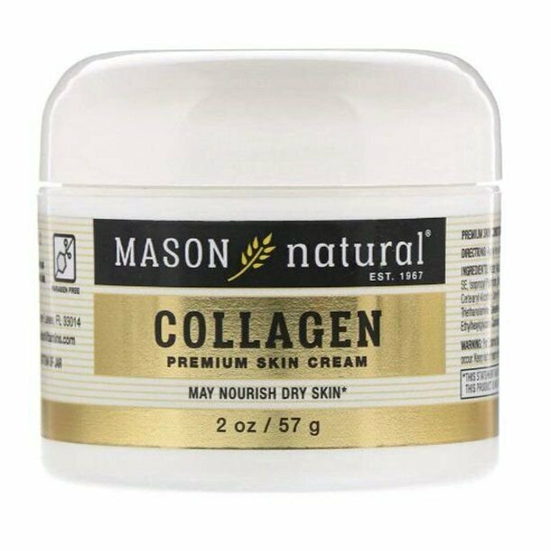 Mason Natural Collagen Beauty Cream Made with Pure Collagen 2Oz, 4-Pack