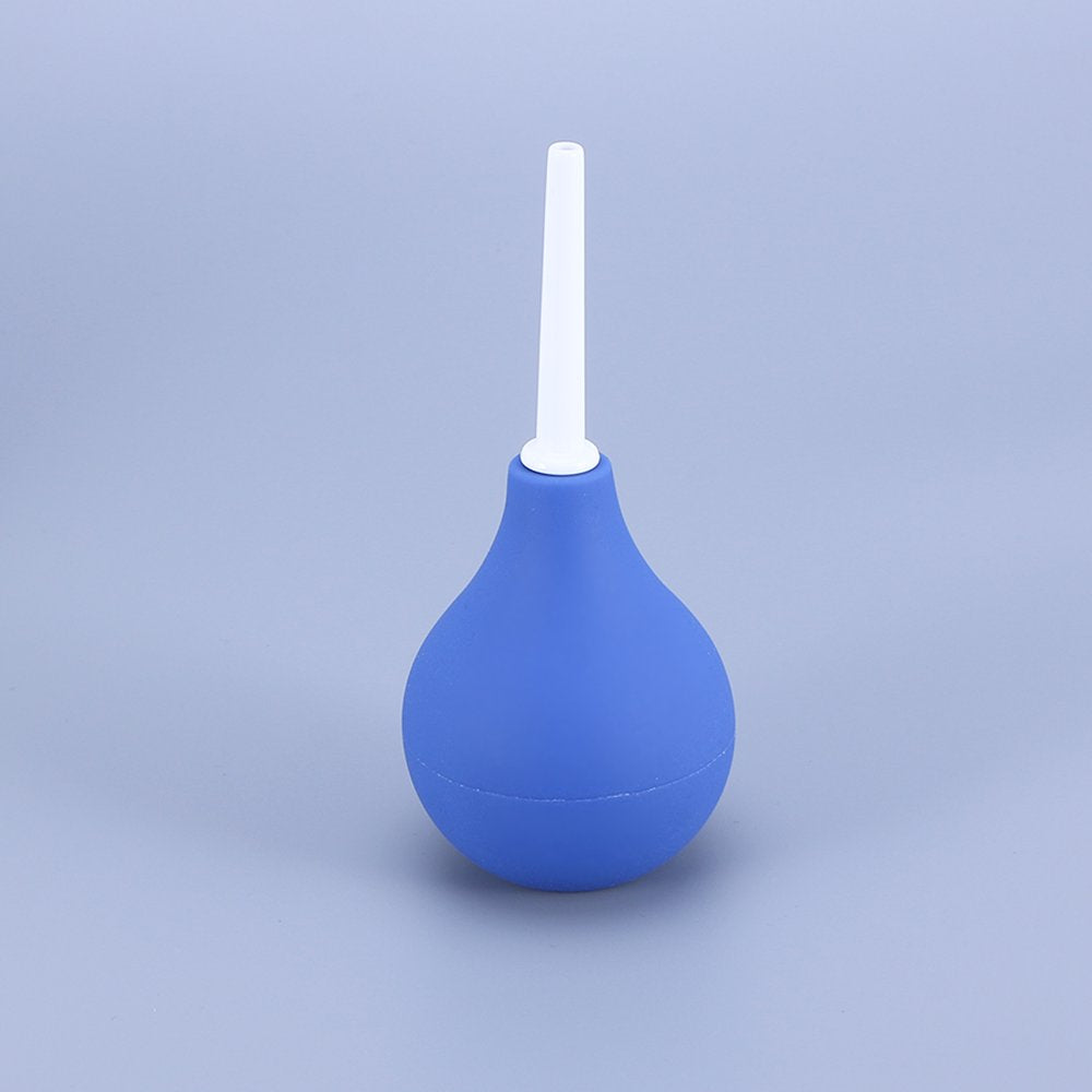 Etereauty 1PC 89ML Small Douche Ball Shape Cleaner Vaginal Flusher Washing Enemator for Adults (Blue)