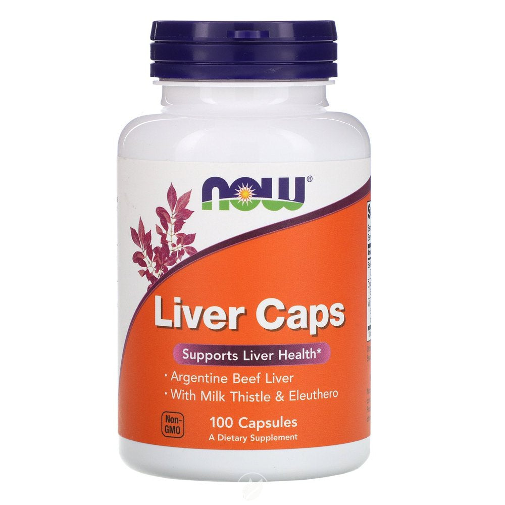 Now Foods Liver Extract with Silymarin, Eleuthero, 100 Caps, Pack of 2