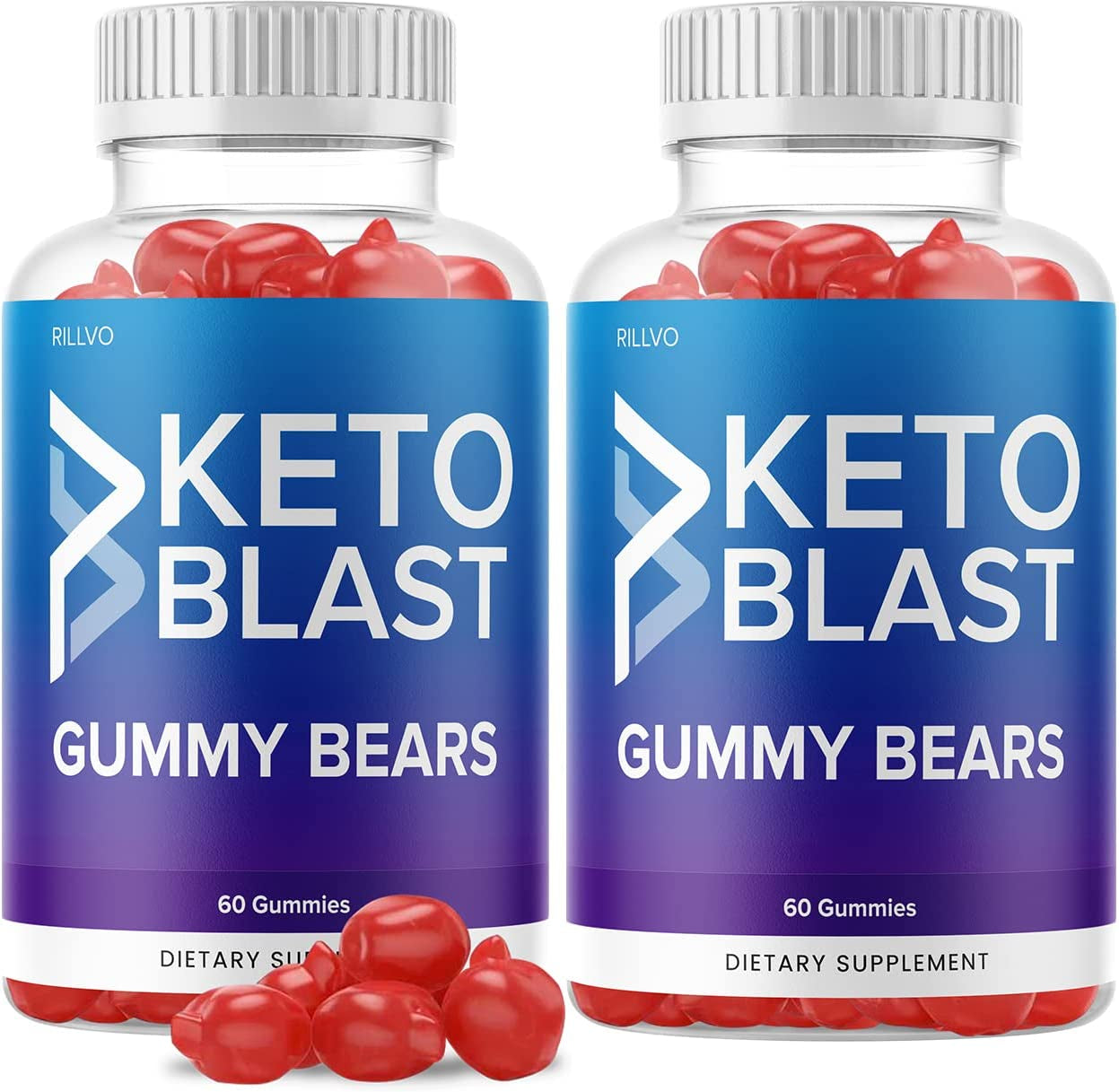 (2 Pack) Keto Blast Gummies Advanced Ketogenic Formula (120 Gummies)