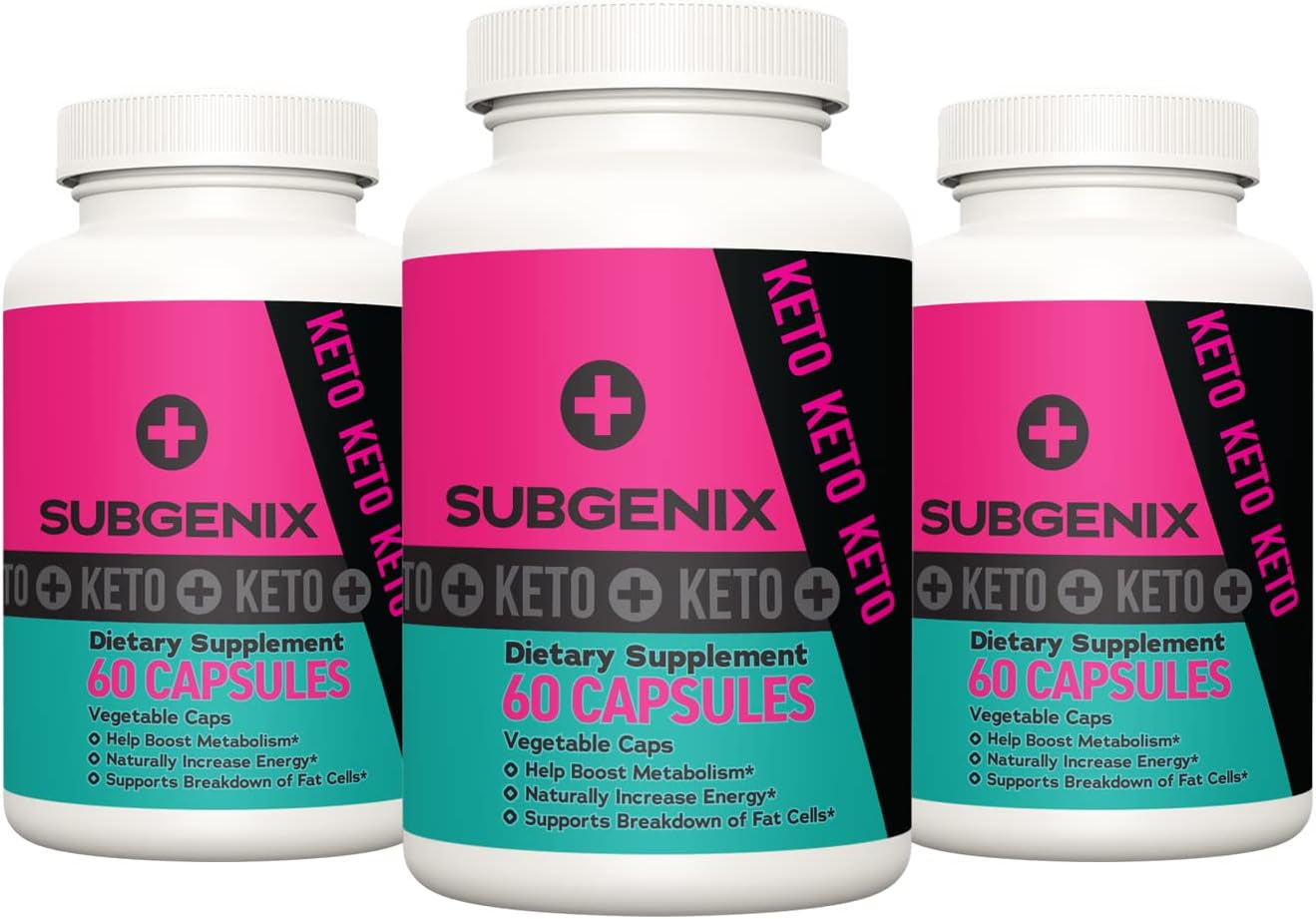 (3 Pack) Subgenix Ketosis Pills, 180 Count, 3 Months Supply, 60 Count (Pack of 3)