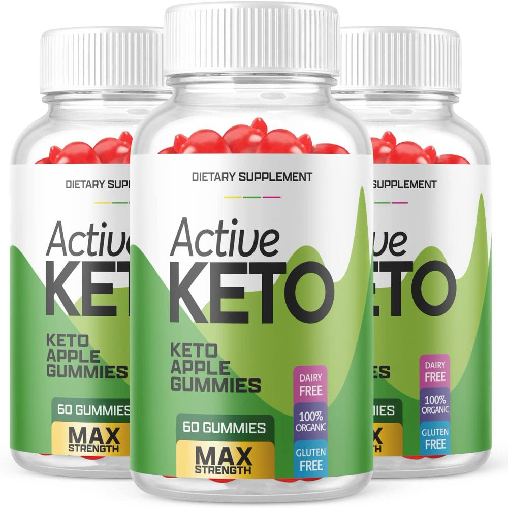 (3 Pack) Active Keto ACV Gummies - Supplement for Weight Loss - Energy & Focus Boosting Dietary Supplements for Weight Management & Metabolism - Fat Burn - 180 Gummies