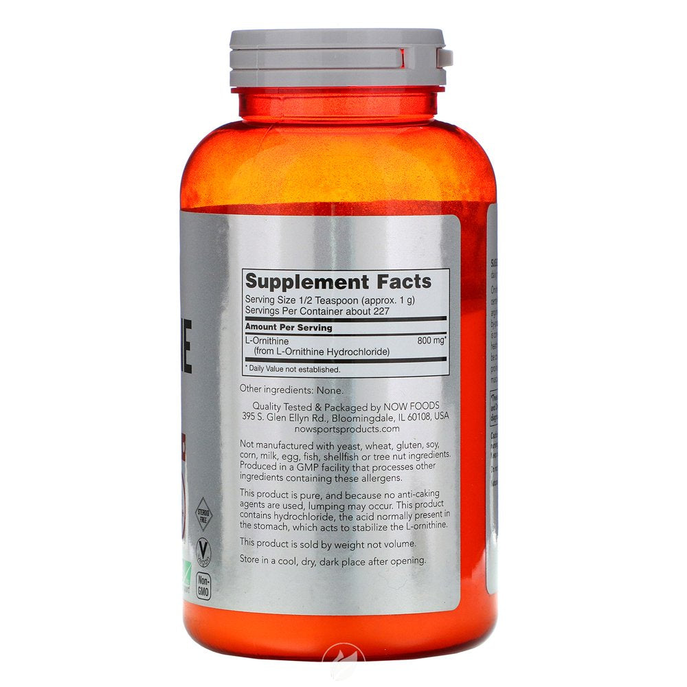 NOW Sports L-Ornithine Powder 8 Oz