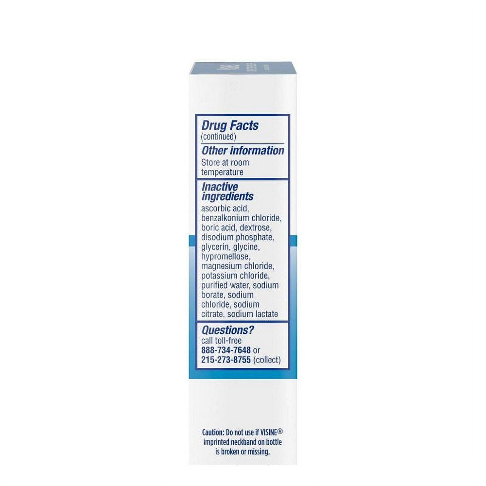 Visine Tears Lubricant Eye Drops for Dry Eye Relief, 0.5-Ounce Bottles Pack of 3