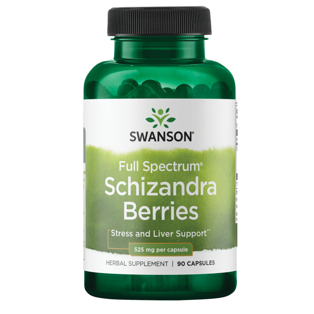 Swanson Full Spectrum Schizandra Berries 525 Mg 90 Capsules