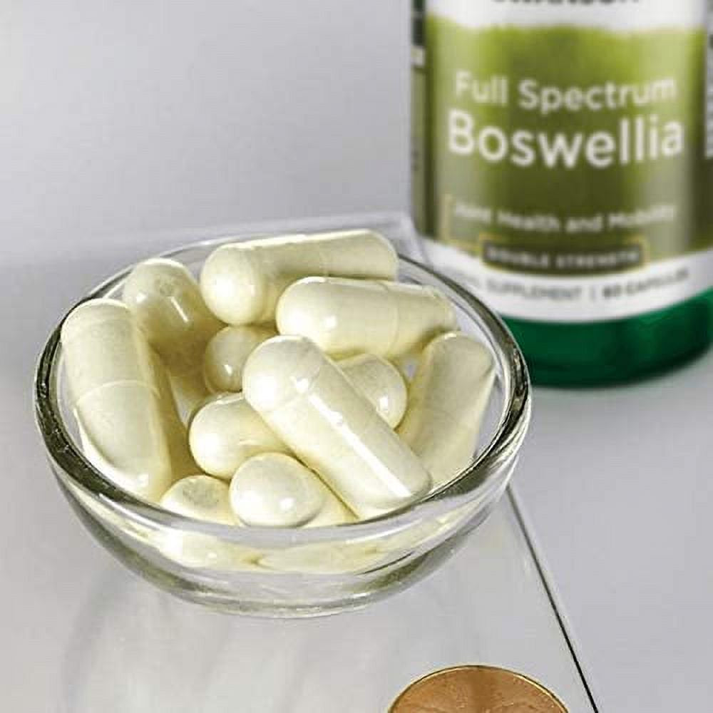 Swanson Boswellia Joint Mobility Respiratory Health Support Supplement Full Spectrum Double Strength 800 Mg 60 Capsules