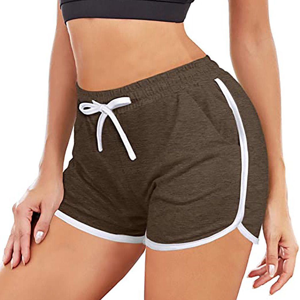 Women High Waist Yoga Pants Women Bandage Elastic Waist Casual Short Pants Shorts Waterproof Pants