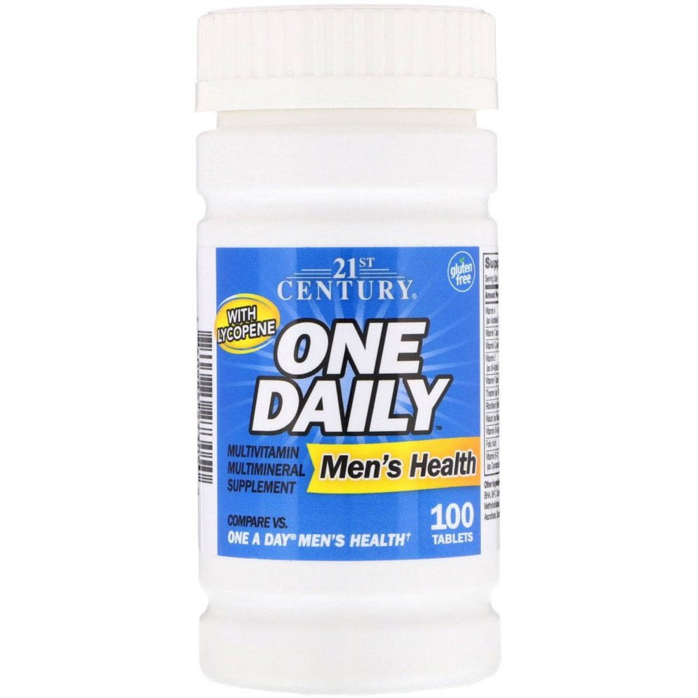 21St Century One Daily W/ Lycopene Men'S Health Support Tablets, 100Ct