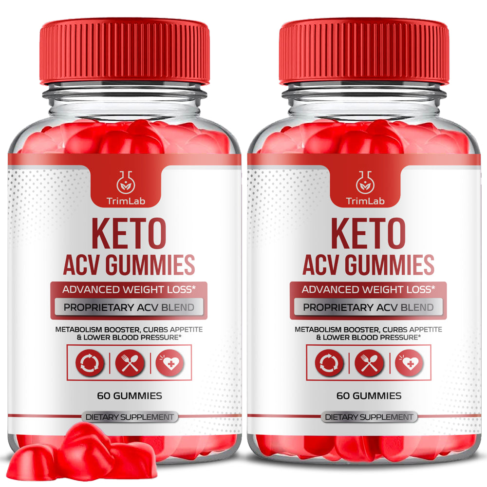 (2 Pack) Trimlab Keto ACV Gummies - Supplement for Weight Loss - Energy & Focus Boosting Dietary Supplements for Weight Management & Metabolism - Fat Burn - 120 Gummies