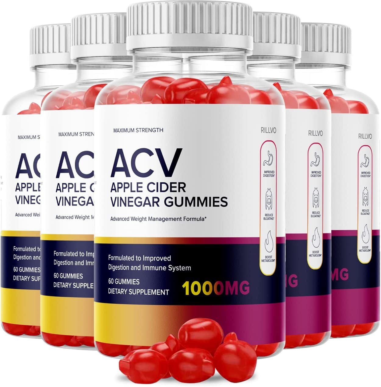 (5 Pack) Keto Start ACV Gummies Keto Start Advanced Formula Apple Cider Vinegar Gummies (300 Gummies)