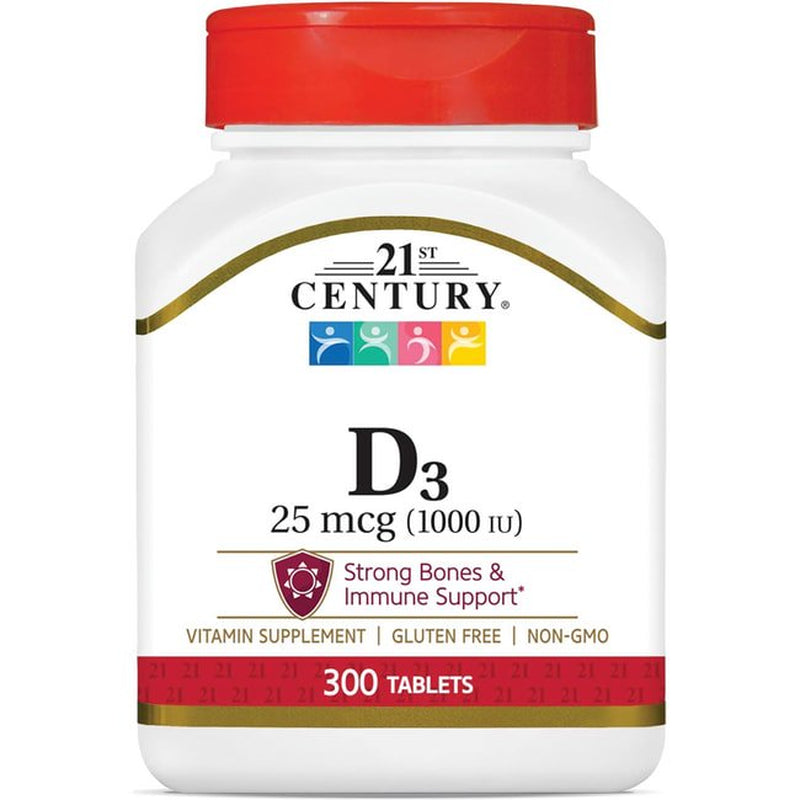 21St Century D3-1000 IU Tablets - 300 Ct