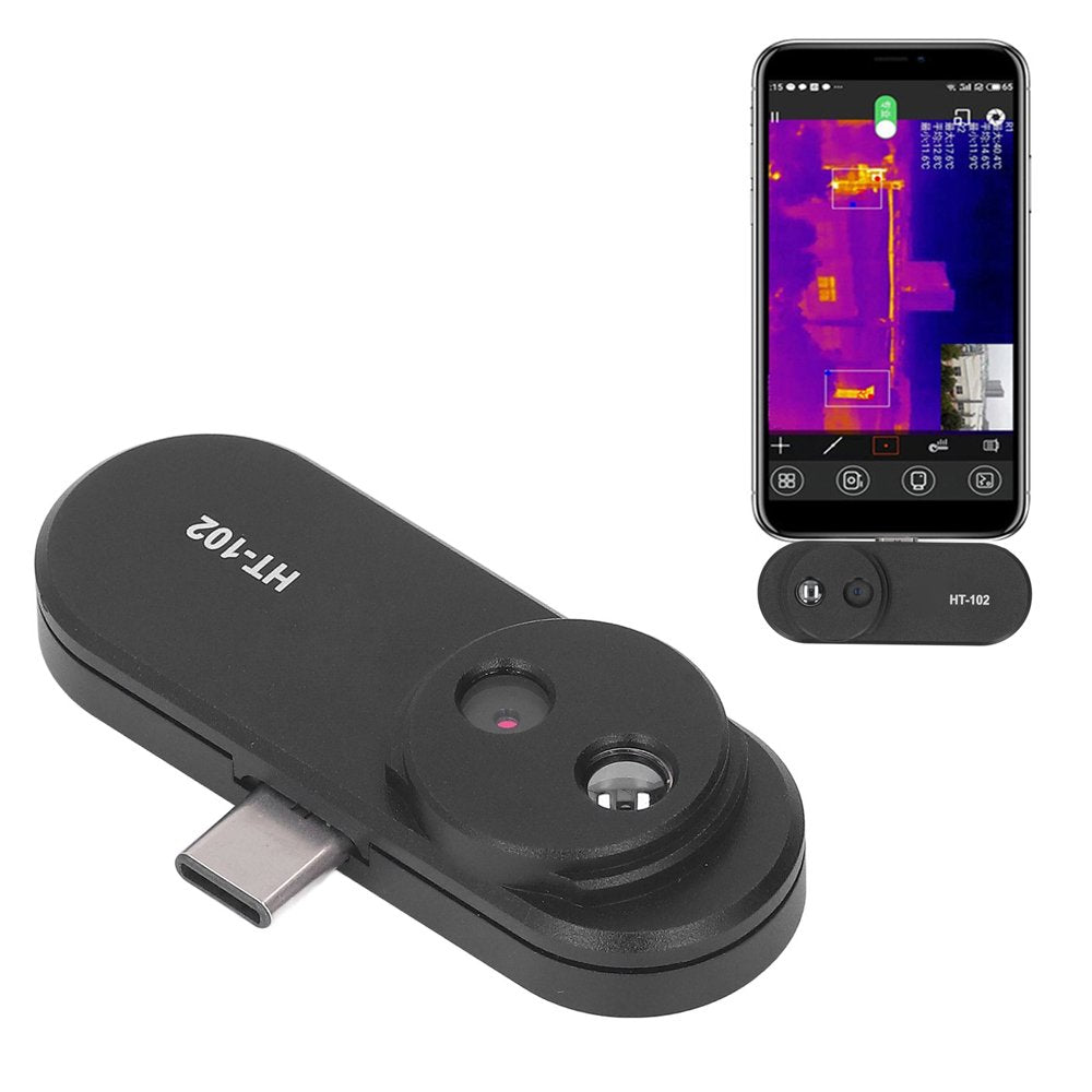 Thermal Imager, Small Thermal Imaging Camera ABS High Resolution Accurate USB Type C for Energy Loss