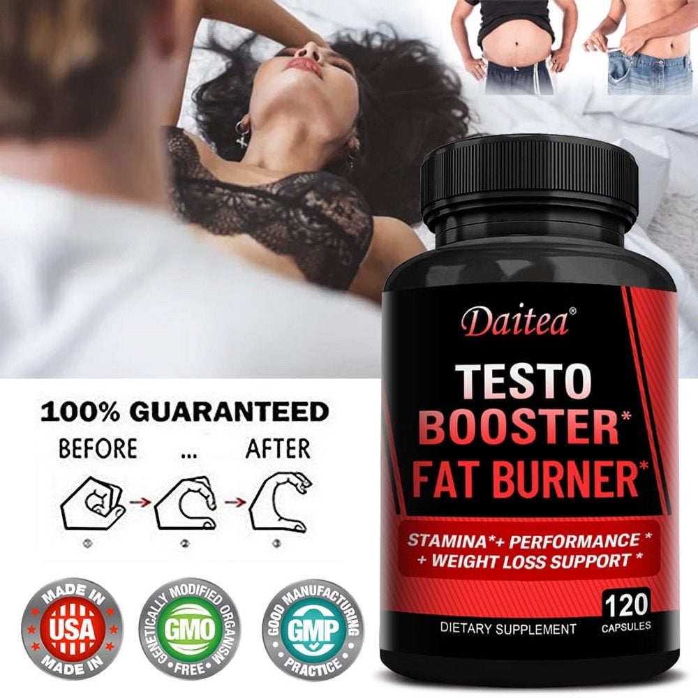 Daitea Testosterone Booster, Natural Stamina Endurance & Strength Enhancer