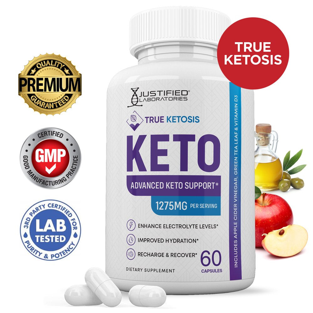 True Ketosis Keto ACV Gummies 1000Mg & Keto ACV Pills 1275MG Bundle