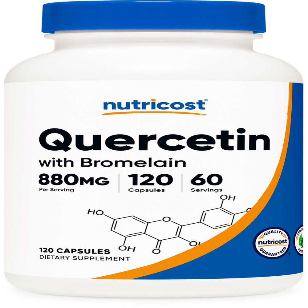 Nutricost Quercetin with Bromelain Supplement, 880Mg per Serving, 60 Servings, 120 Capsules