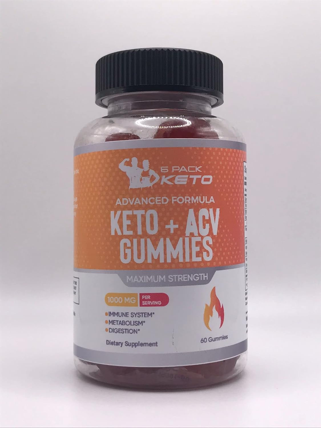 Zonata (1 Pack) 6 Pack Ketosis ACV Gummies, 60 Count