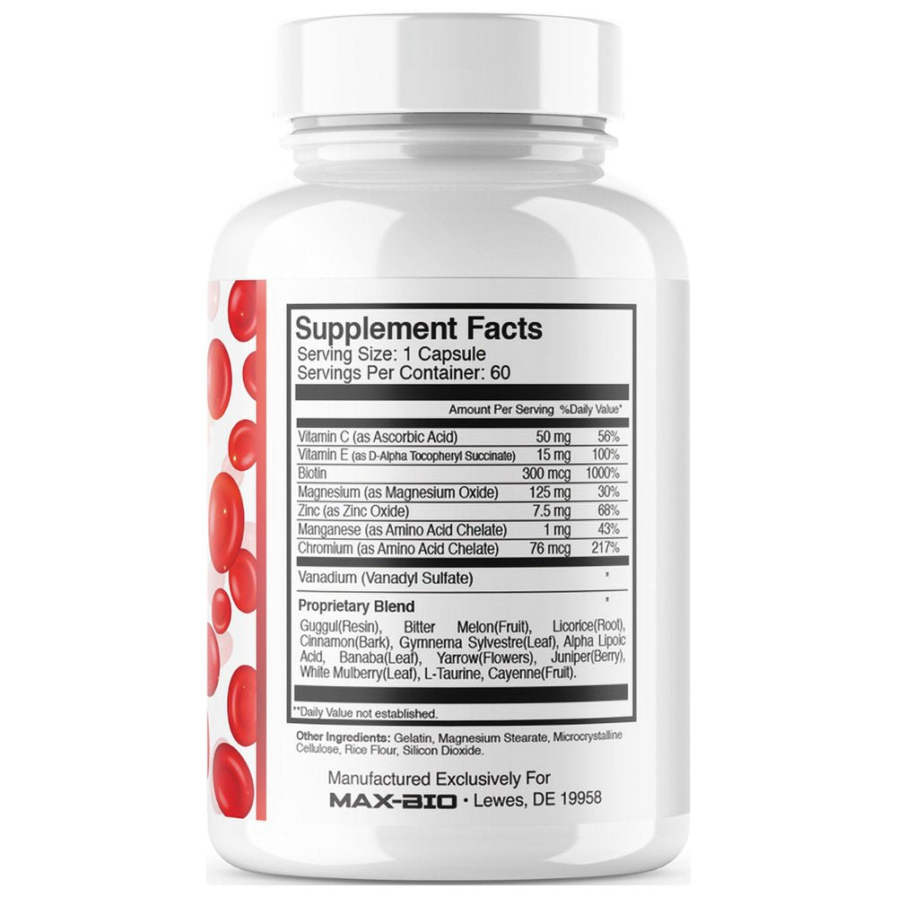 Glucofort Blood Sugar Support Capsules - Advanced Formula 60 Capsule