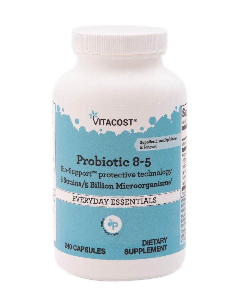 Probiotic 8-5 - 8 Strains -- 5 Billion CFU - 240 Capsules