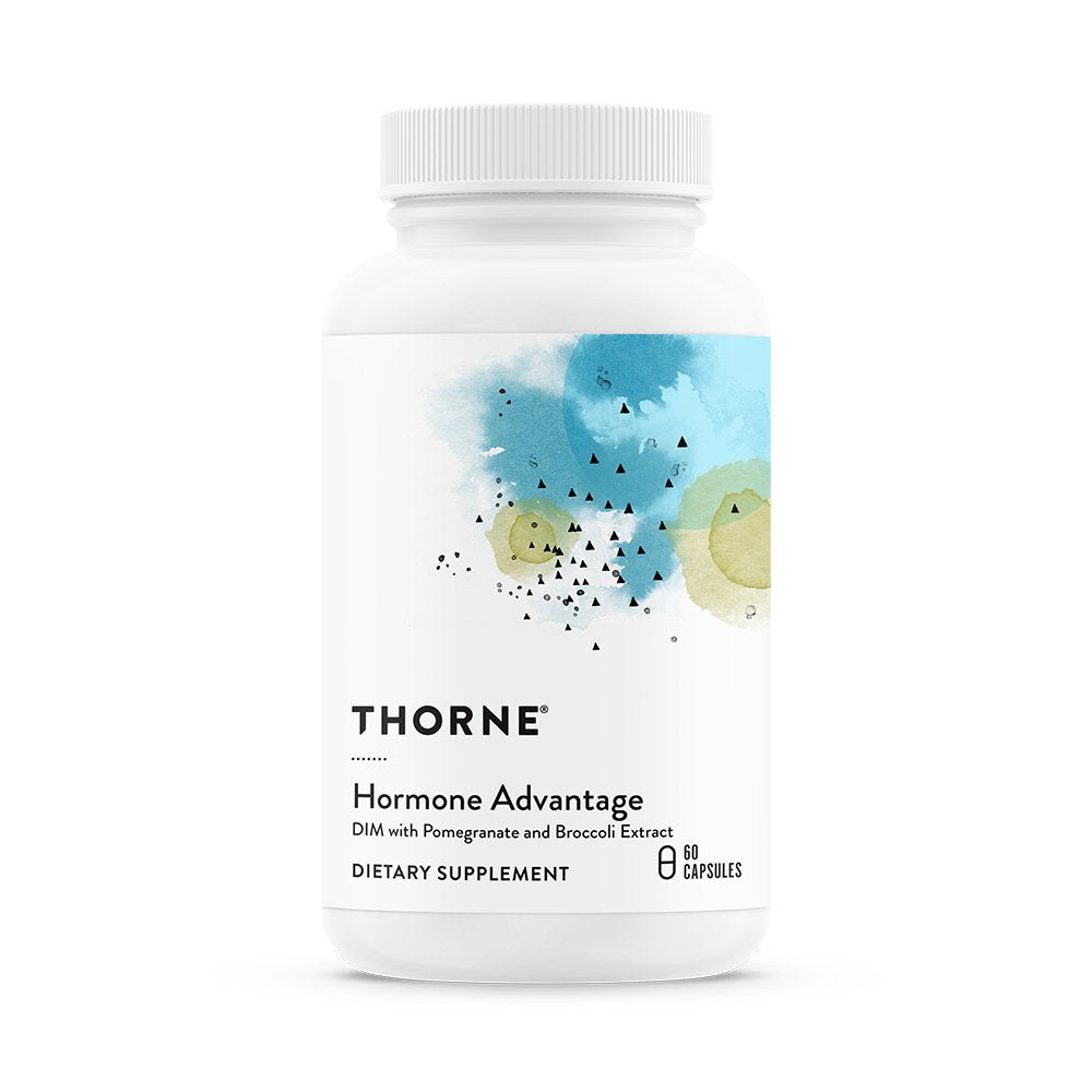 Thorne Hormone Advantage - (Formerly DIM Advantage) Estrogen Support Hormone Balance for Men Women - Featuring DIM and Pomegranate Extract - 60 Capsules