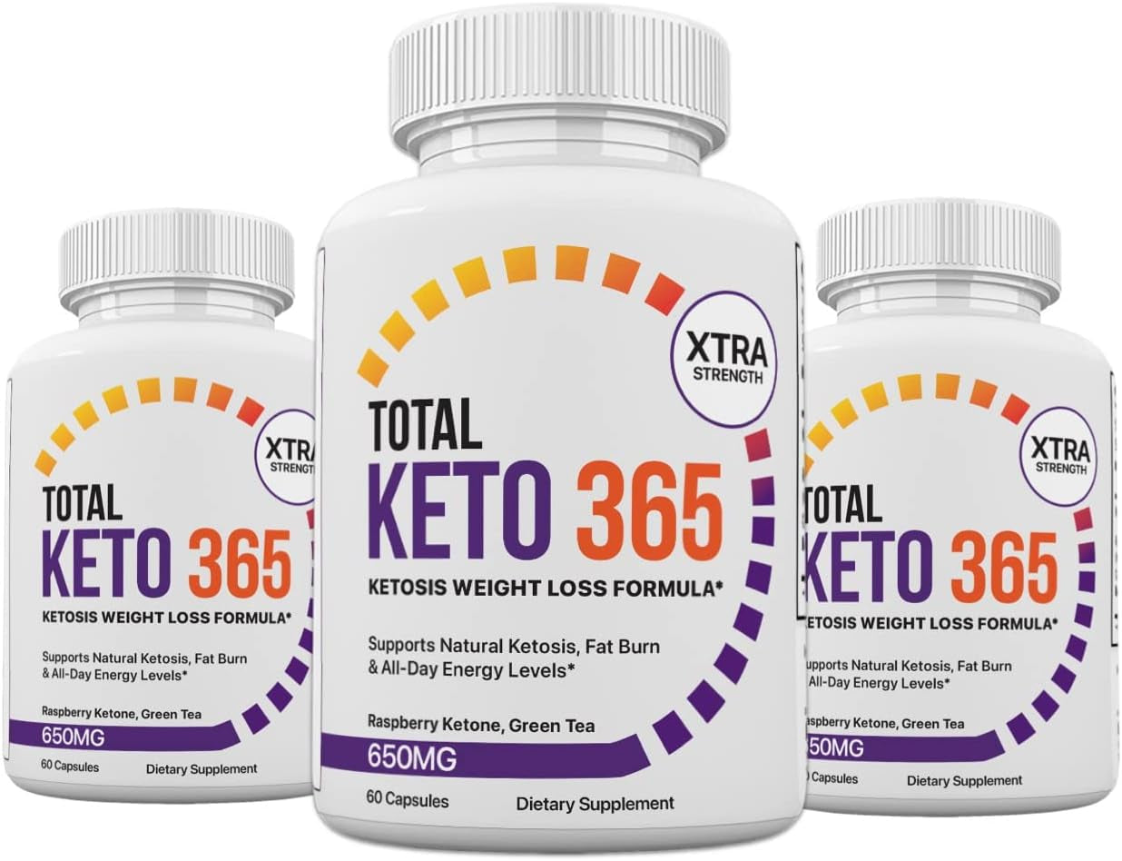 Lomilan (3 Pack) Total Keto 365 Ketosis Weight Management, 180 Capsules, 3 Months Supply