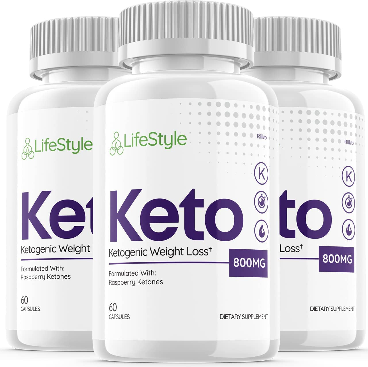 (3 Pack) Lifestyle Keto Pills Life Style Ketogenic (180 Capsules)