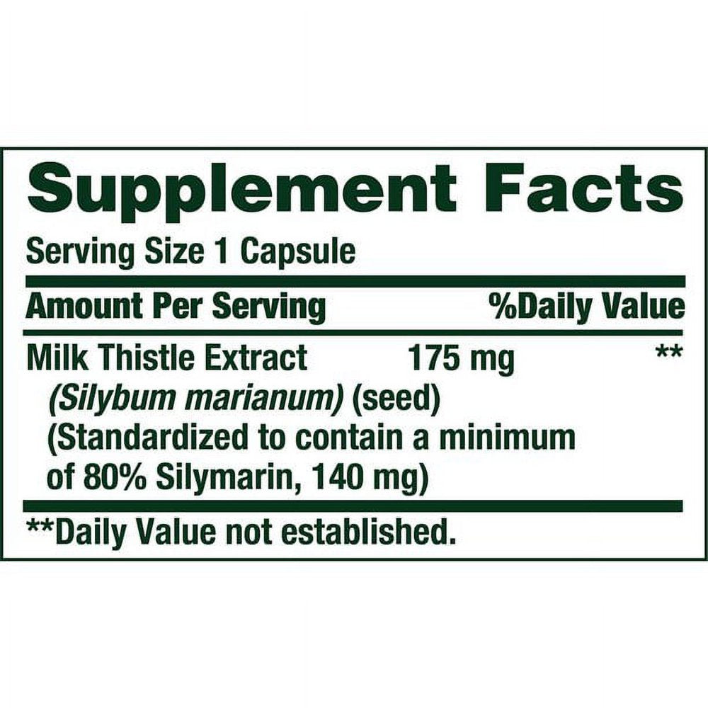 Nature'S Bounty Milk Thistle 250 Mg Capsules 200 Each - (Pack of 2)