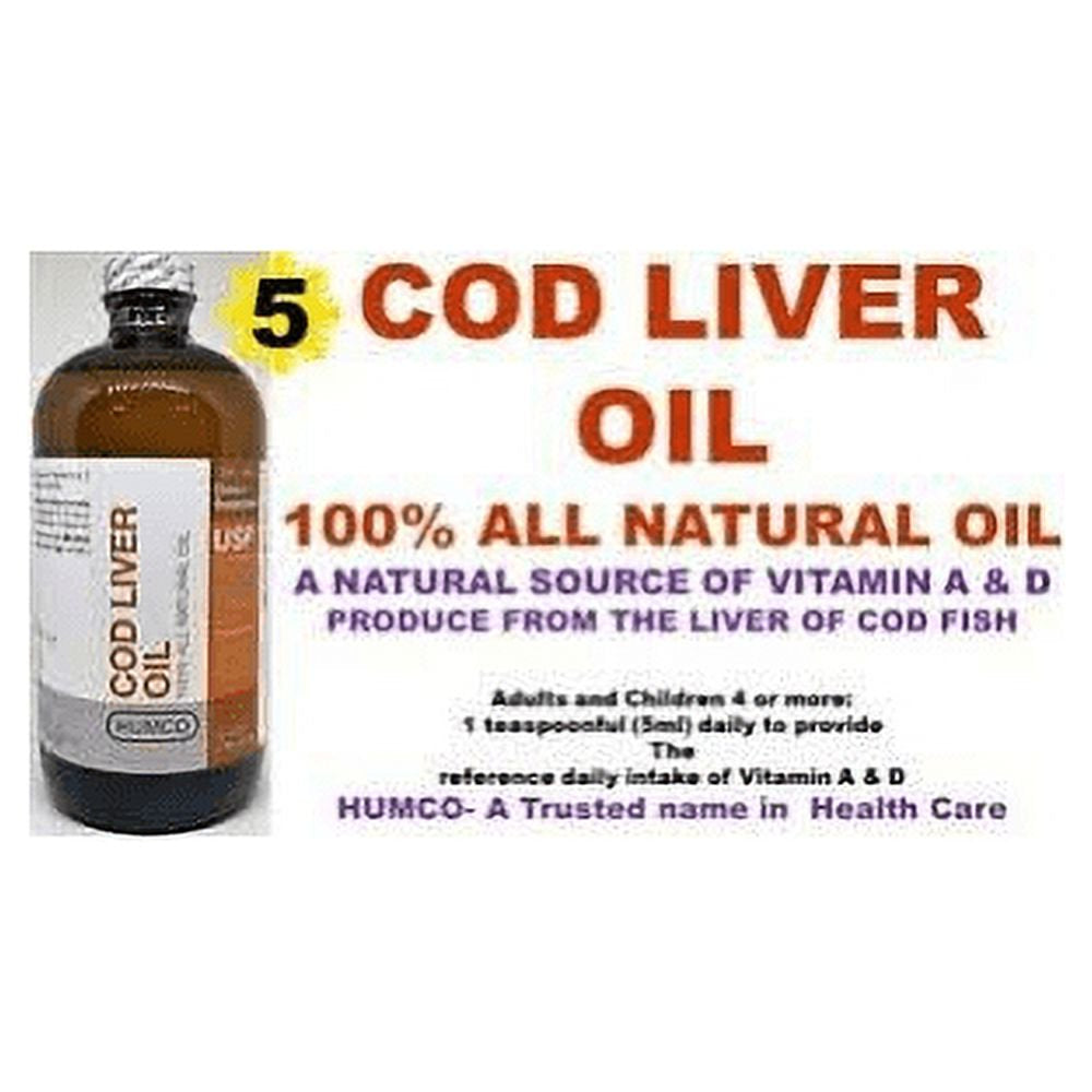 Humco Cod Liver Oil USP 16 Oz