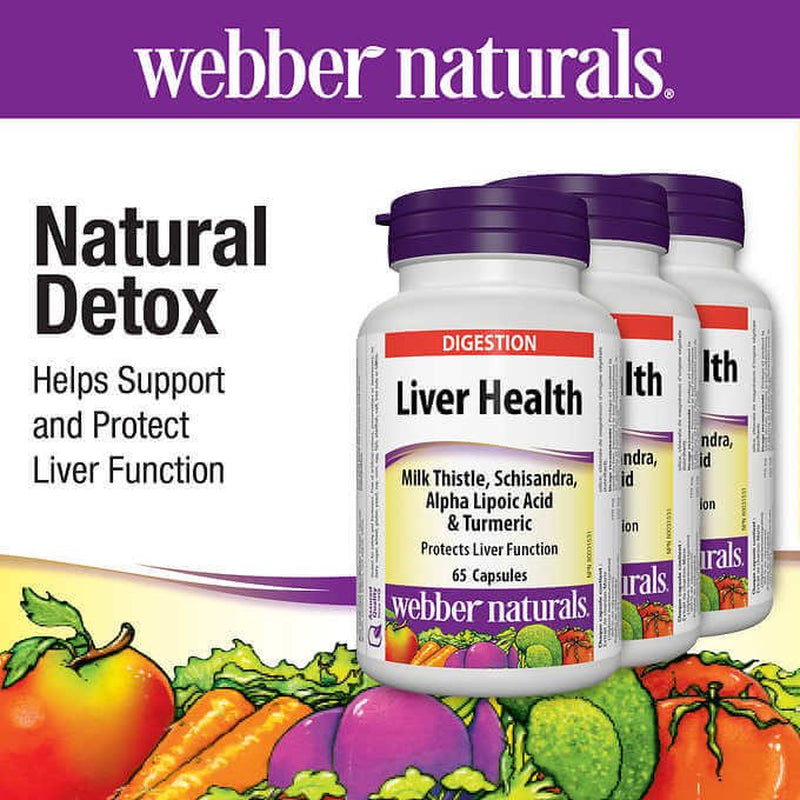 Webber Naturals Liver Health Capsules - 65-Count, 3-Pack | Comprehensive Liver Support