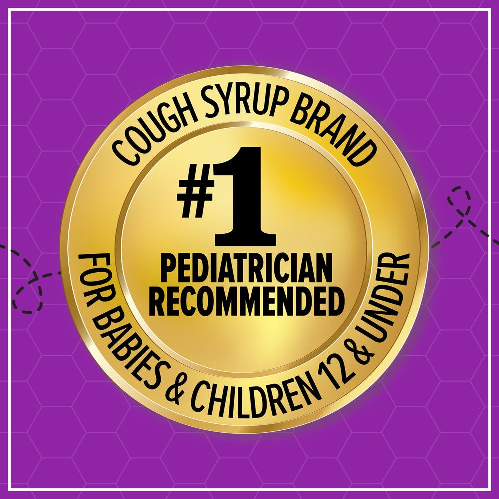 Zarbee’S Kids Cough + Immune Daytime for Ages 2-6 with Honey, Vitamin D & Zinc, Mixed Berry, 4FL Oz