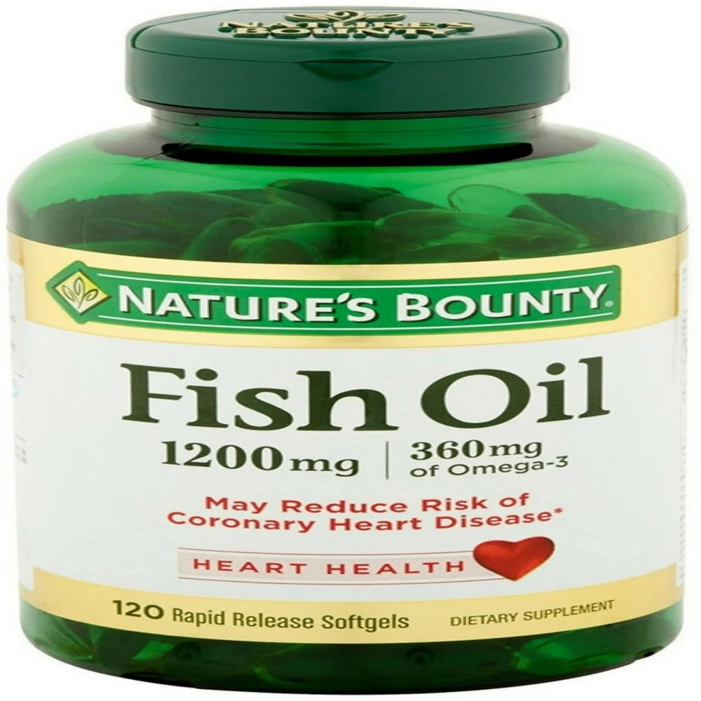 Nature'S Bounty Fish Oil 1200 Mg Softgels, 480 Count (4X120Ct)