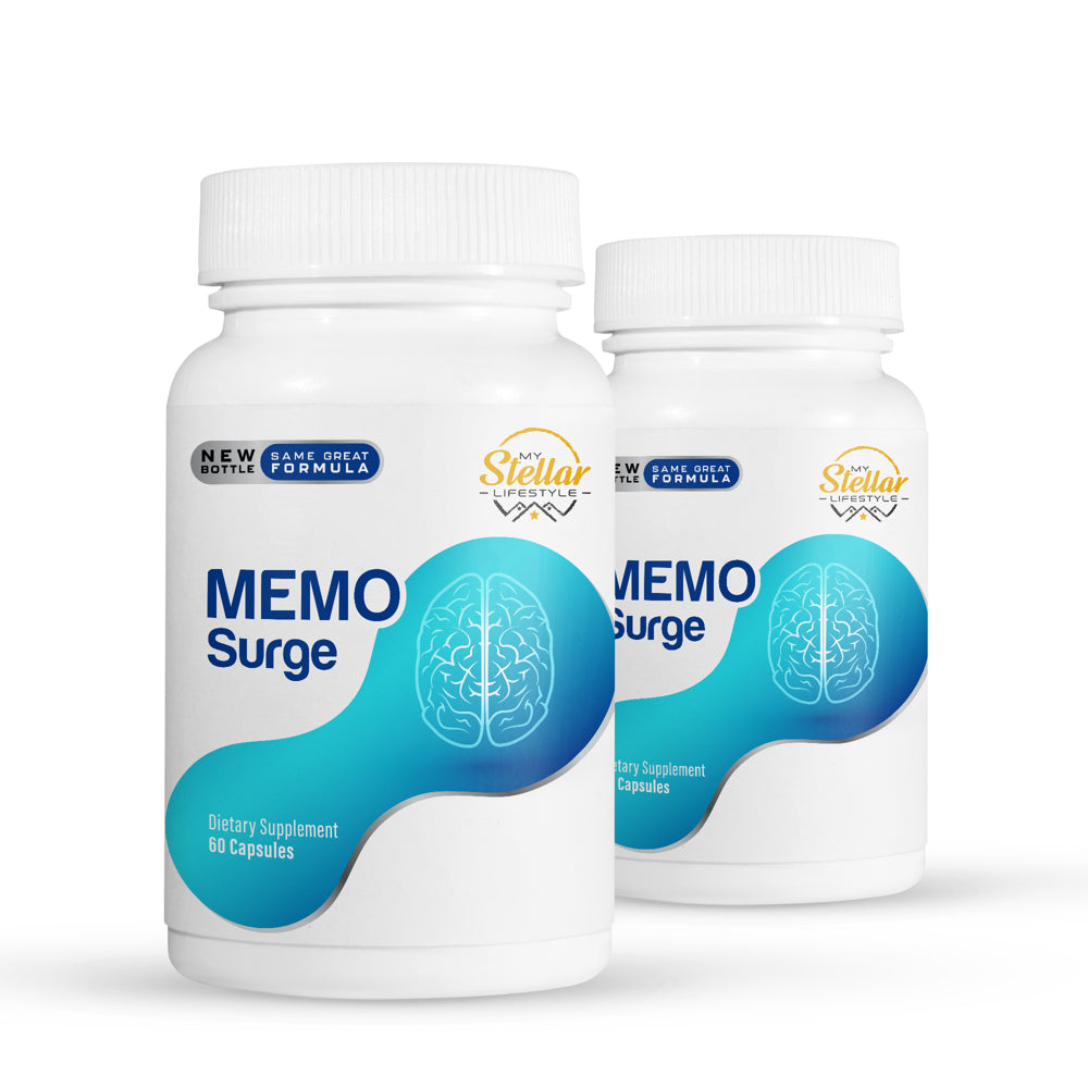 2 Pack Memo Surge - Focus & Memory Support - 60 Capsules X2