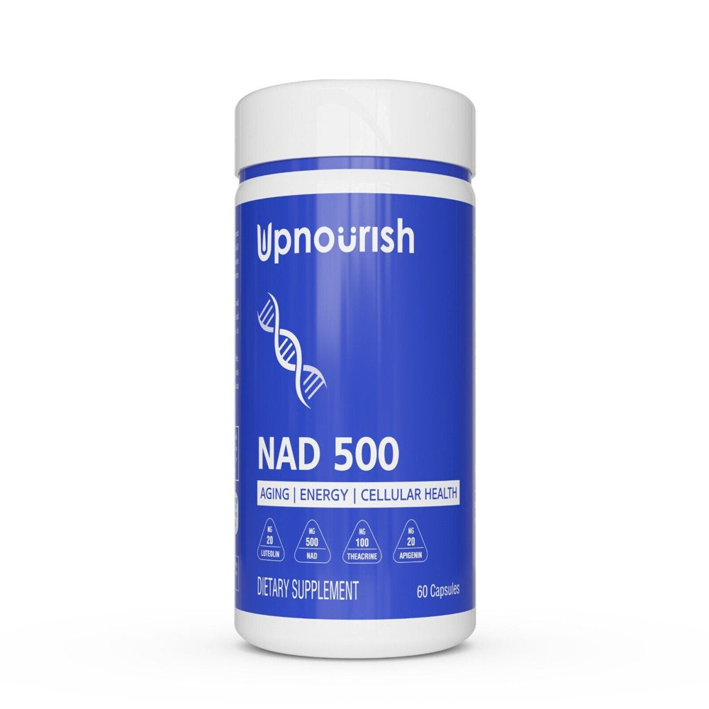 NAD+ Booster Supplement - Nicotinamide Adenine Dinucleotide 500 Mg - 60 Capsules