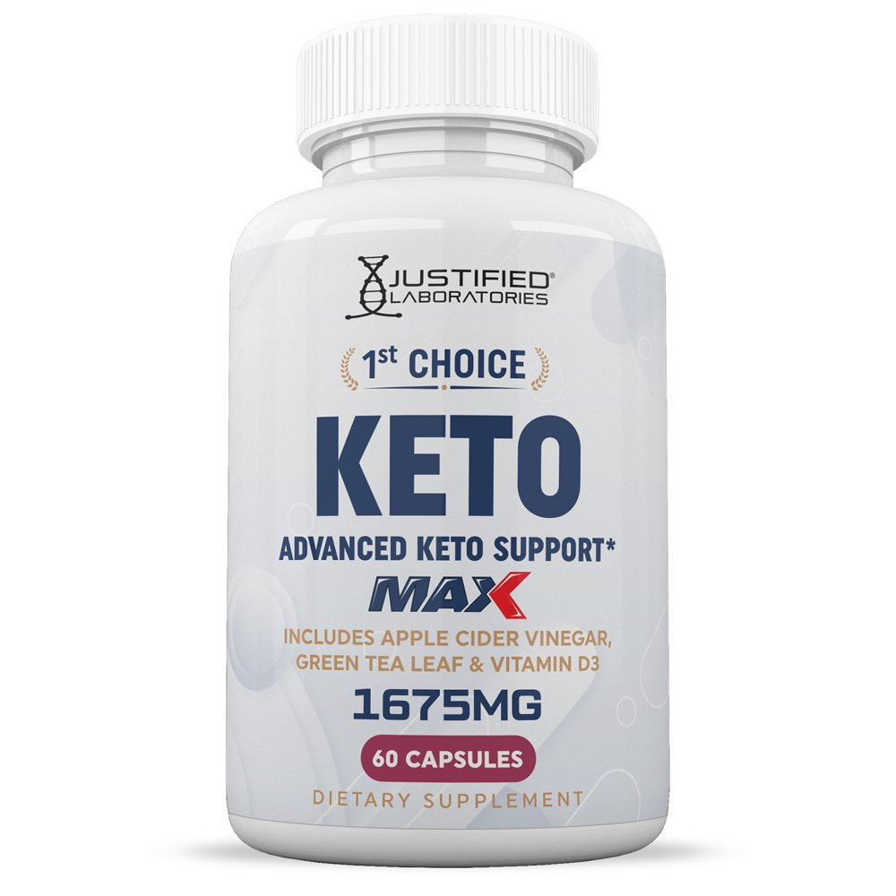 1St Choice Keto ACV MAX Pills 1675Mg Alternative to Gummies Dietary Supplement 60 Capsules