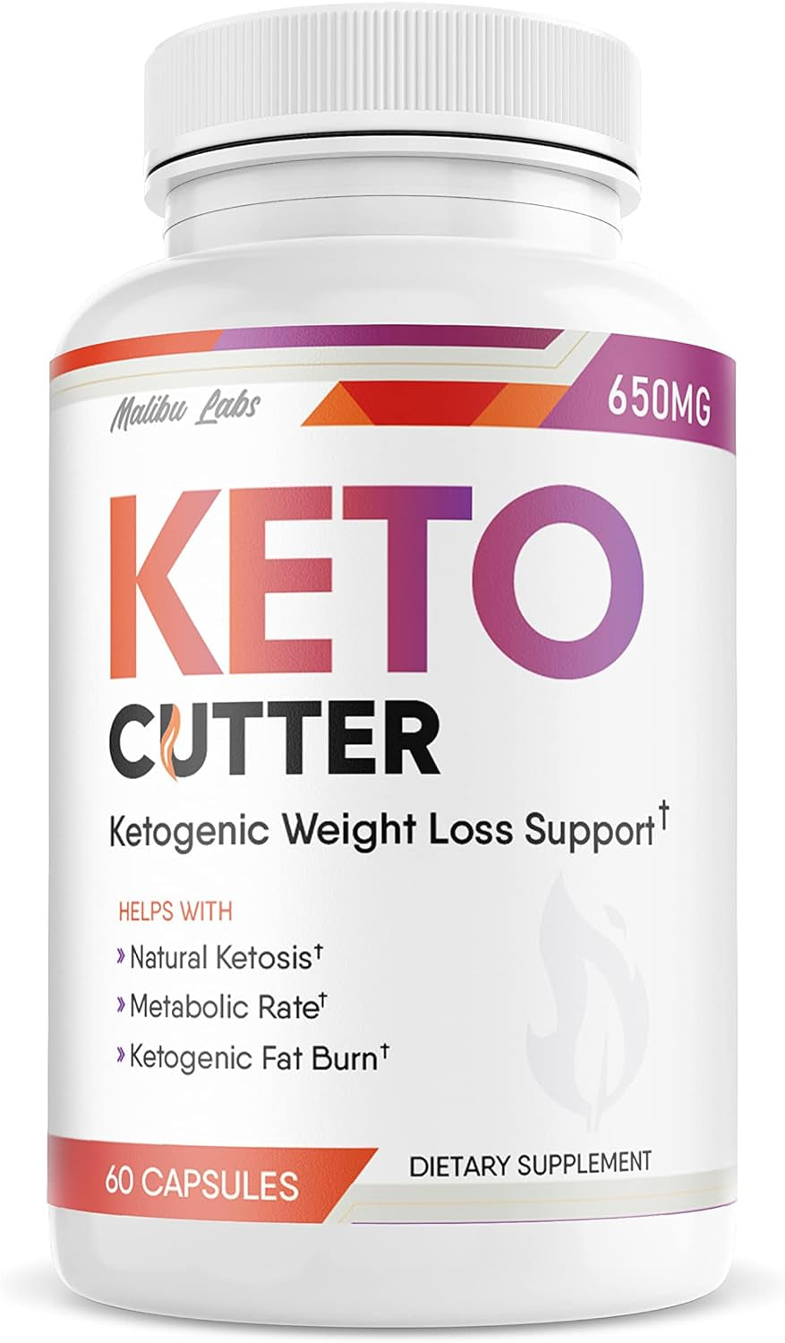 (1 Month) Cutter Keto, Advanced Formula, Made in the USA, (1 Bottle Pack), 30 Day Supply