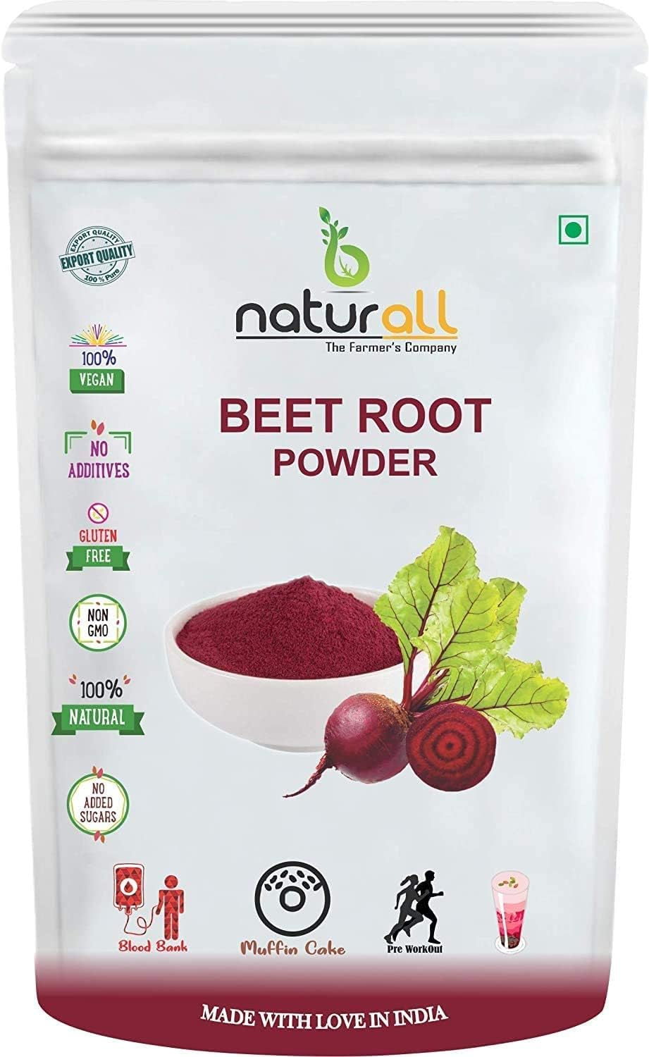 BETT B Naturall Beet Root Powder (Dietary Fiber) - 100 GM by B Naturall