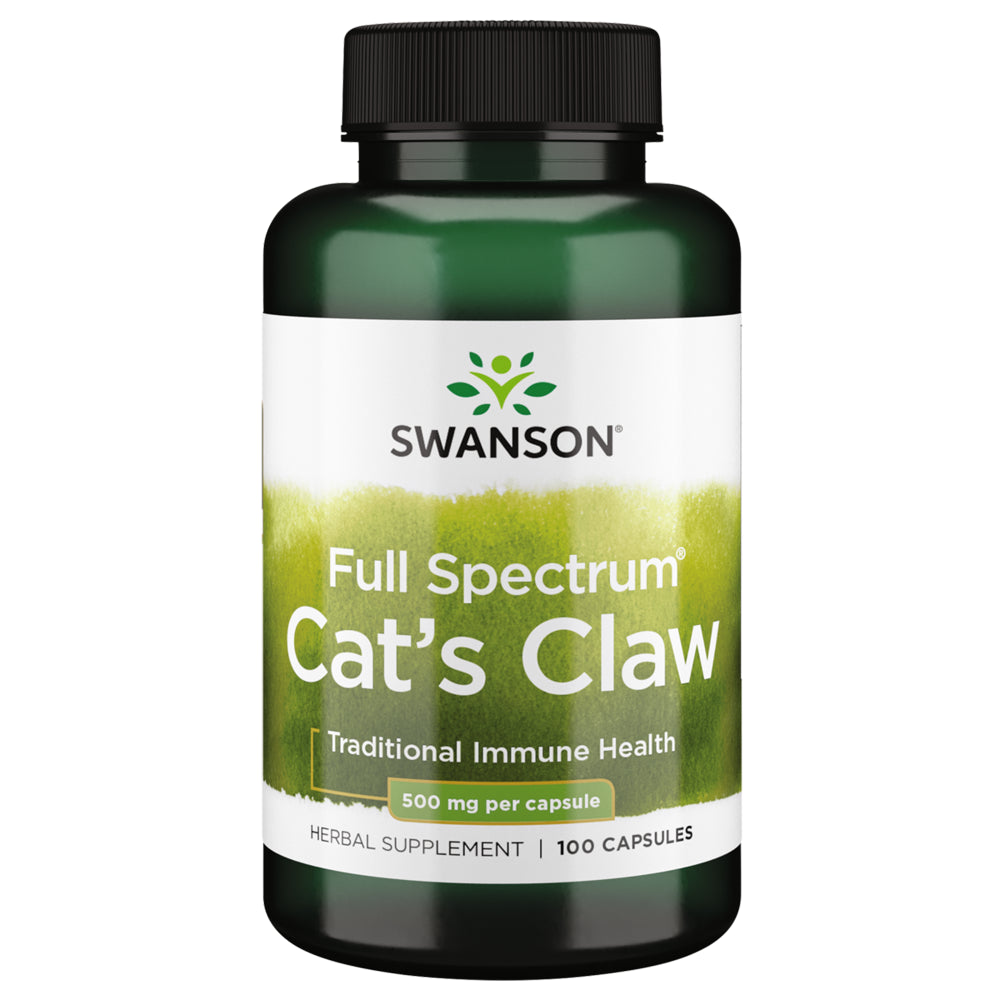 Swanson Cat'S Claw 500 Mg 100 Capsules
