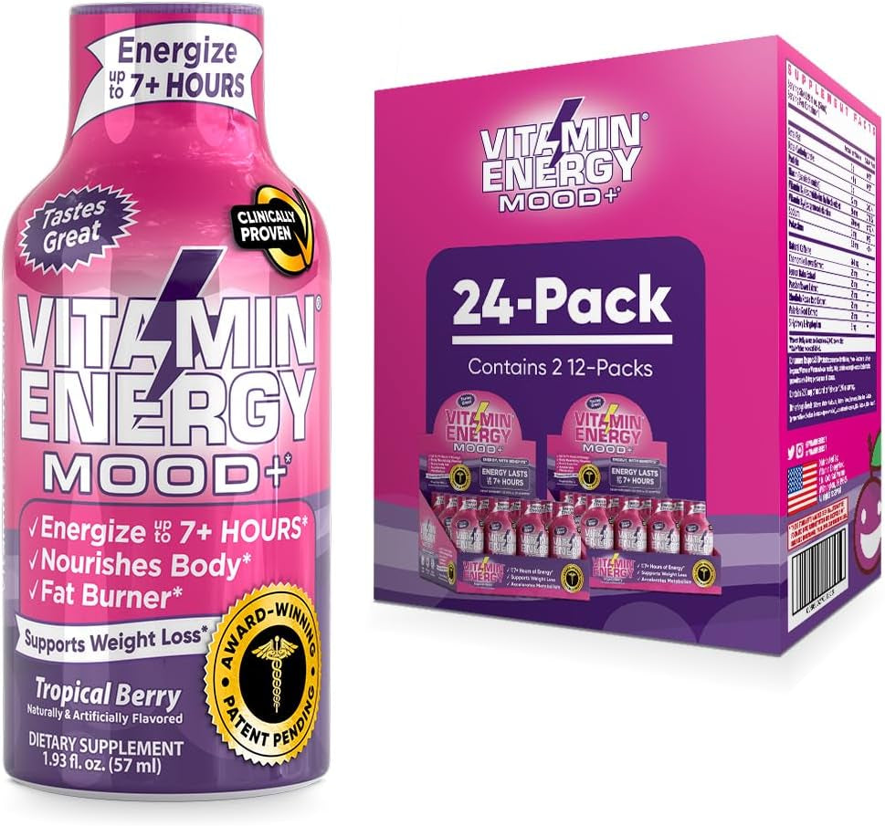 Vitamin Energy Mood+ and Focus Energy Drink Shot Bundle