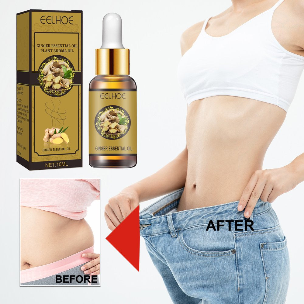 2022 Belly Drainage Ginger Oil, Slimming Tummy Ginger Oil, Natural Lymphatic Drainage Ginger Oil Essential Relax Massage Liquid