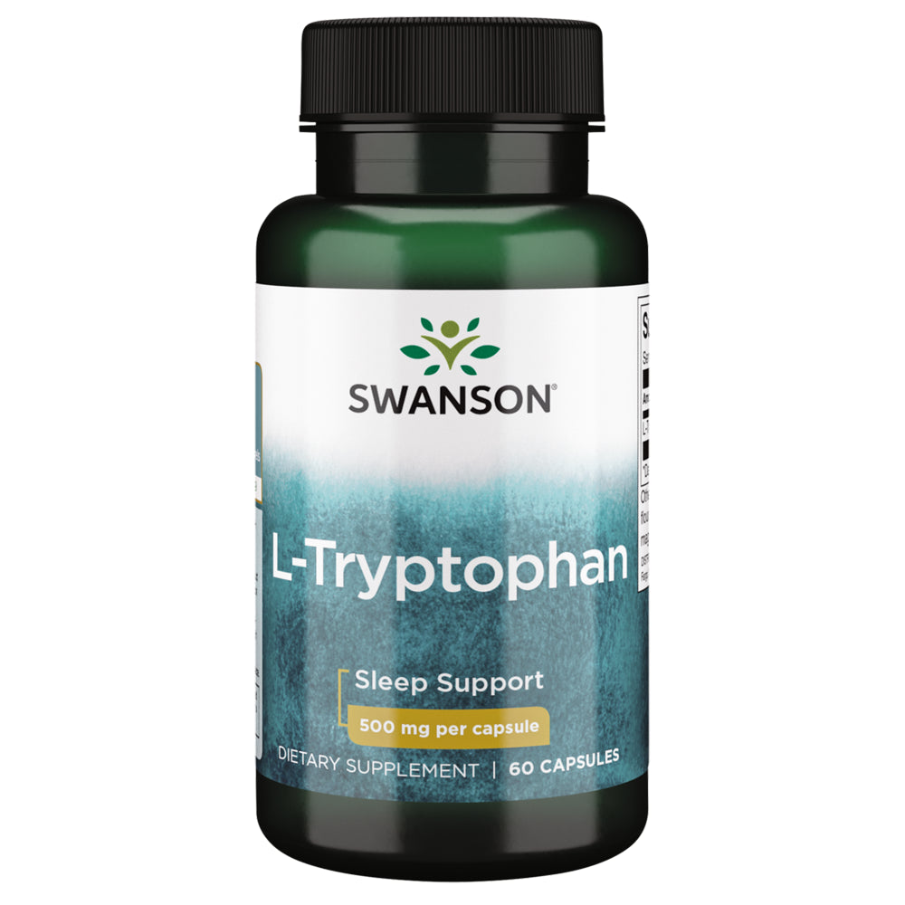 Swanson L-Tryptophan 500 Mg 60 Capsules