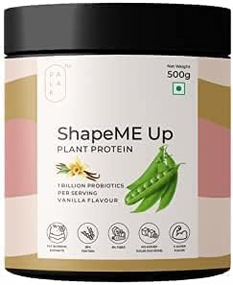 CROW Palak Notes Shapeme up Plant Protein, 1 Billion Probiotics per Serving (Vanillla Flavour)/500G