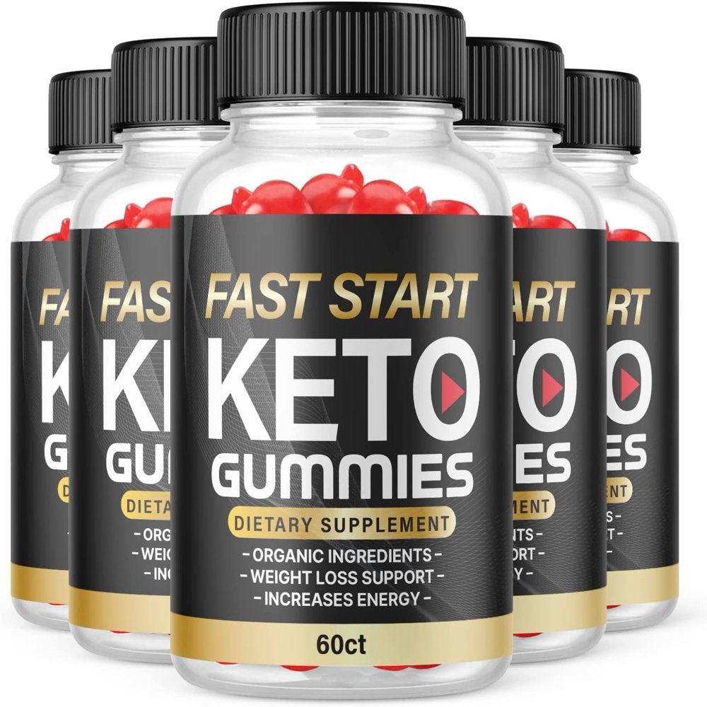 (5 Pack) Fast Start Keto ACV Gummies - Supplement for Weight Loss - Energy & Focus Boosting Dietary Supplements for Weight Management & Metabolism - Fat Burn - 300 Gummies